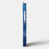 Blauwe waterdruppelstructuur Case-Mate iPhone case (Achterkant / Links)