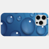 Blauwe waterdruppelstructuur Case-Mate iPhone case (Achterkant (horizontaal))