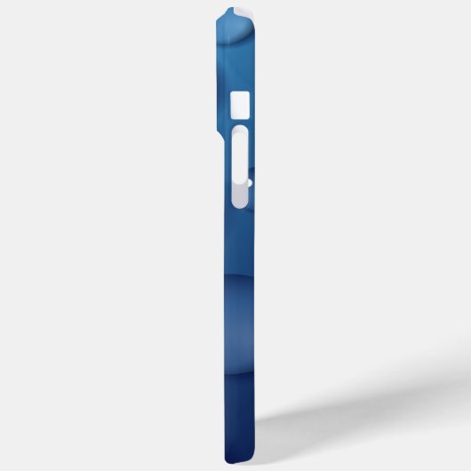 Blauwe waterdruppelstructuur Case-Mate iPhone case (Achterkant / Links)