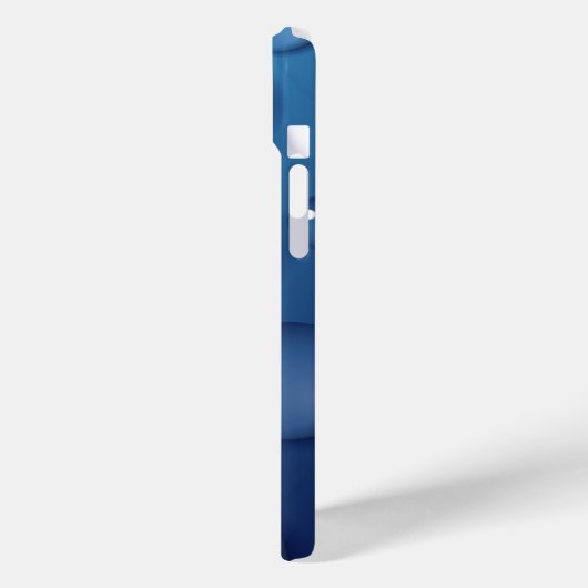 Blauwe waterdruppelstructuur Case-Mate iPhone case (Achterkant / Links)