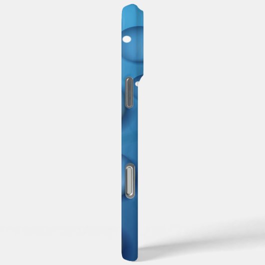 Blauwe waterdruppelstructuur Case-Mate iPhone case (Achterkant / Rechts)