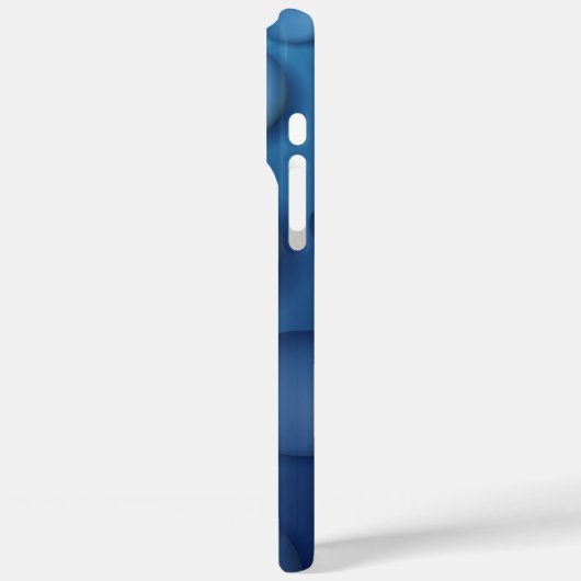 Blauwe waterdruppelstructuur Case-Mate iPhone case (Achterkant / Links)