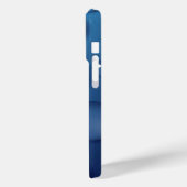 Blauwe waterdruppelstructuur Case-Mate iPhone case (Achterkant / Links)