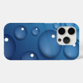 Blauwe waterdruppelstructuur Case-Mate iPhone case (Achterkant (horizontaal))
