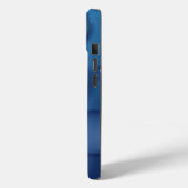 Blauwe waterdruppelstructuur Case-Mate iPhone case (Achterkant / Links)
