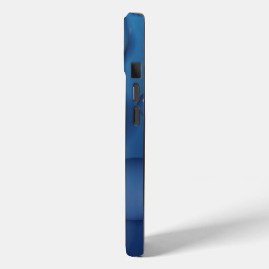 Blauwe waterdruppelstructuur Case-Mate iPhone case (Achterkant / Links)