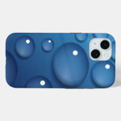 Blauwe waterdruppelstructuur Case-Mate iPhone case (Achterkant (horizontaal))