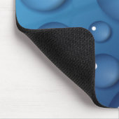 Blauwe waterdruppelstructuur muismat (Hoek)