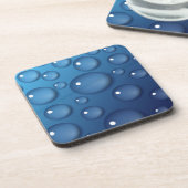 Blauwe waterdruppelstructuur onderzetter (Linkerzijde)