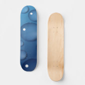 Blauwe waterdruppelstructuur skateboard (Voorkant)
