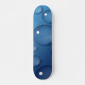 Blauwe waterdruppelstructuur skateboard (Voorkant)