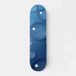 Blauwe waterdruppelstructuur skateboard