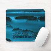 Blauwe Wateren Mousepad Muismat (Met muis)