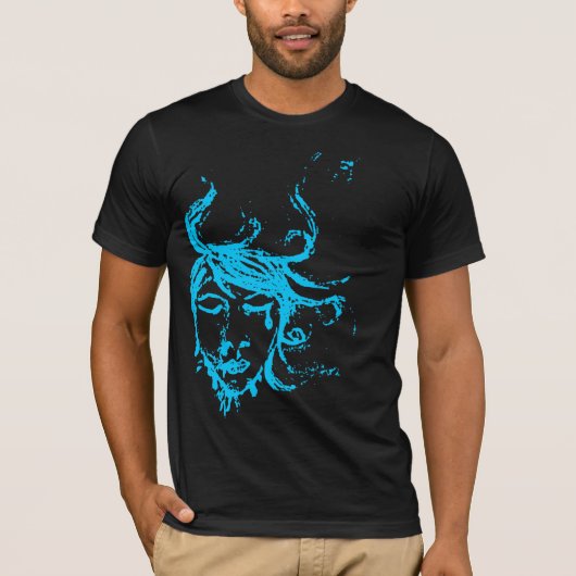 blauwe wateren t-shirt (Voorkant)