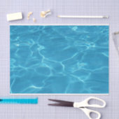 Blauwe wateren tissuepapier (Craft)