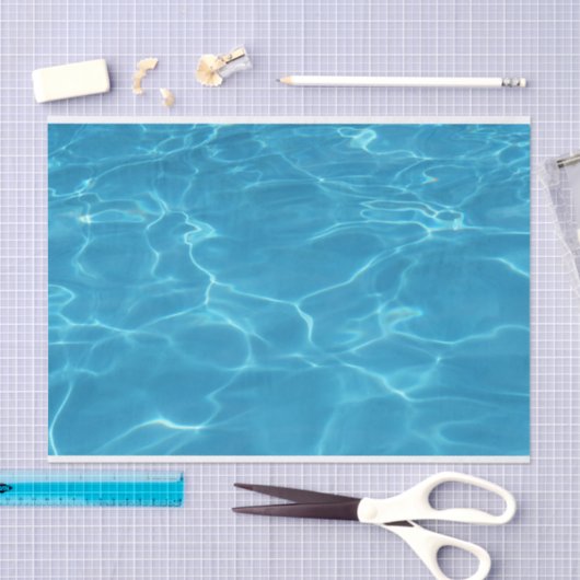 Blauwe wateren tissuepapier (Craft)