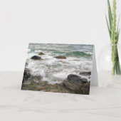 Blauwe wateren - Wenskaart blanco Feestdagen Kaart (Voorkant)