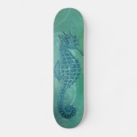 Blauwe wateren, zeepaard en Vlaanderen Persoonlijk Skateboard (Voorkant)
