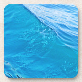 Blauwe watergolf bier onderzetter