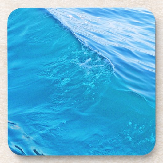 Blauwe watergolf bier onderzetter (Voorkant)