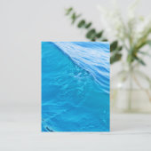Blauwe watergolf briefkaart (Staand voorkant)