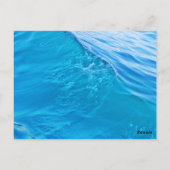 Blauwe watergolf briefkaart (Achterkant)