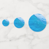 Blauwe watergolf confetti (Achterkanten)