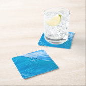 Blauwe watergolf kartonnen onderzetters (Insitu)