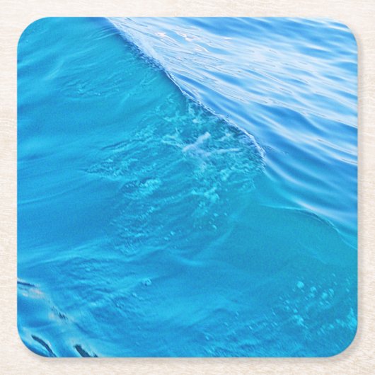 Blauwe watergolf kartonnen onderzetters (Voorkant)