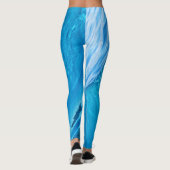 Blauwe watergolf leggings (Achterkant)