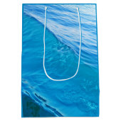 Blauwe watergolf medium cadeauzakje (Achterkant)