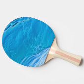 Blauwe watergolf tafeltennisbatje (Zijkant)