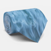 Blauwe watergolven stropdas (Opgerold)