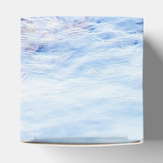 Blauwe watergolving bedankdoosjes (Bovenkant)