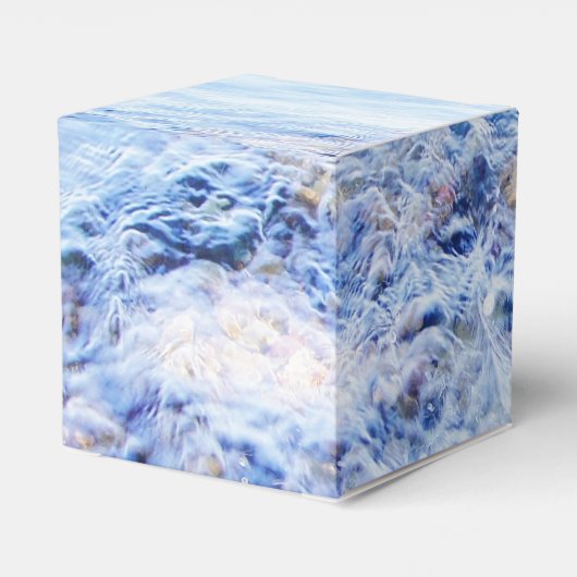 Blauwe watergolving bedankdoosjes (Achterkant)