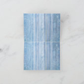 Blauwe waterkeien, roze lamingos en vis bedankkaart (Binnen)