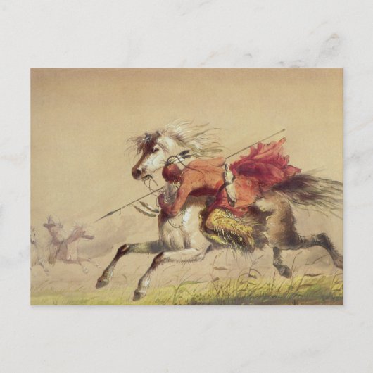 Blauwe waterkreeft door Alfred Jacob Miller Briefkaart (Voorkant)