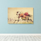 Blauwe waterkreeft door Alfred Jacob Miller Canvas Afdruk (Insitu (Houten vloer))