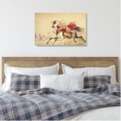 Blauwe waterkreeft door Alfred Jacob Miller Canvas Afdruk (Insitu (Slaapkamer))