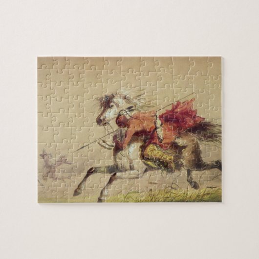 Blauwe waterkreeft door Alfred Jacob Miller Legpuzzel (Horizontaal)