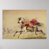 Blauwe waterkreeft door Alfred Jacob Miller Poster (Voorkant)