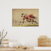 Blauwe waterkreeft door Alfred Jacob Miller Poster (Keuken)