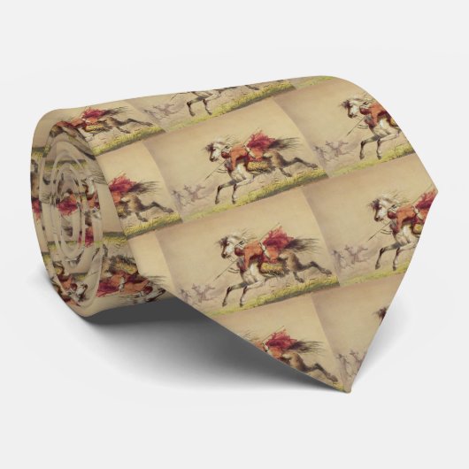 Blauwe waterkreeft door Alfred Jacob Miller Stropdas (Opgerold)