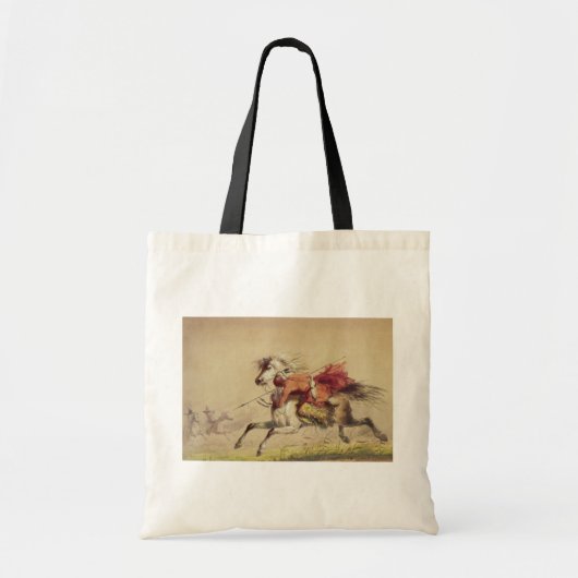 Blauwe waterkreeft door Alfred Jacob Miller Tote Bag (Voorkant)