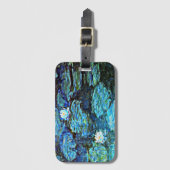 Blauwe waterlilie van Monet Bagagelabel (Voorkant (verticaal))