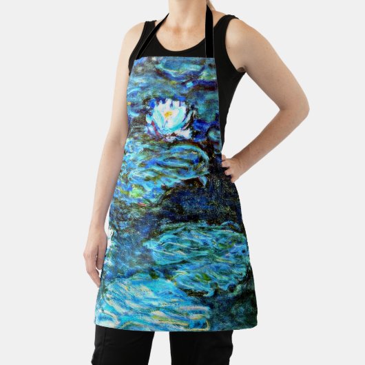 Blauwe waterlilie van Monet Schort (Insitu)