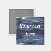 Blauwe watermagneet magneet (Voorkant / Achterkant)