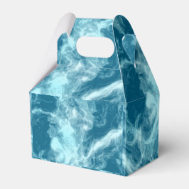 Blauwe watermarmer bedankdoosjes