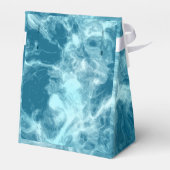 Blauwe watermarmer bedankdoosjes (Achterkant)