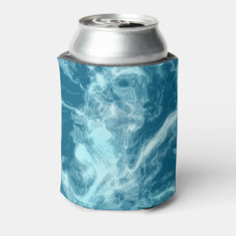 Blauwe watermarmer blikjeskoeler